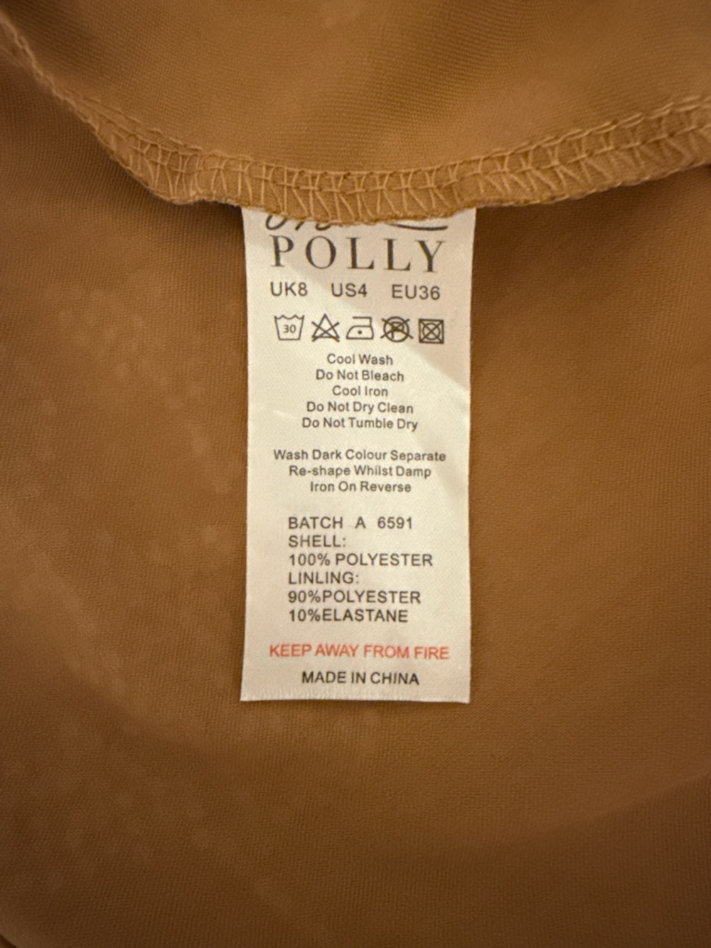 Oh Polly Women's Satin mini dress - Picture 10 of 10